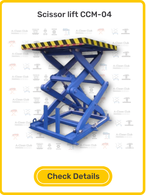 4 ton scissor lift by A-clean club machinery